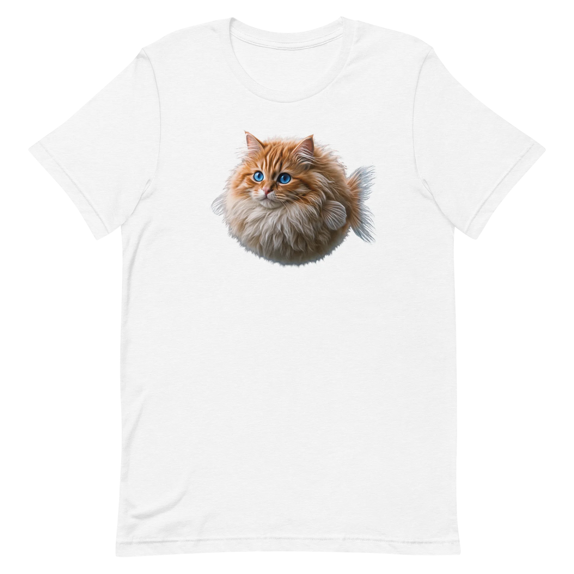 Women's My Favorite Cat Fish Tshirt White product image (2)