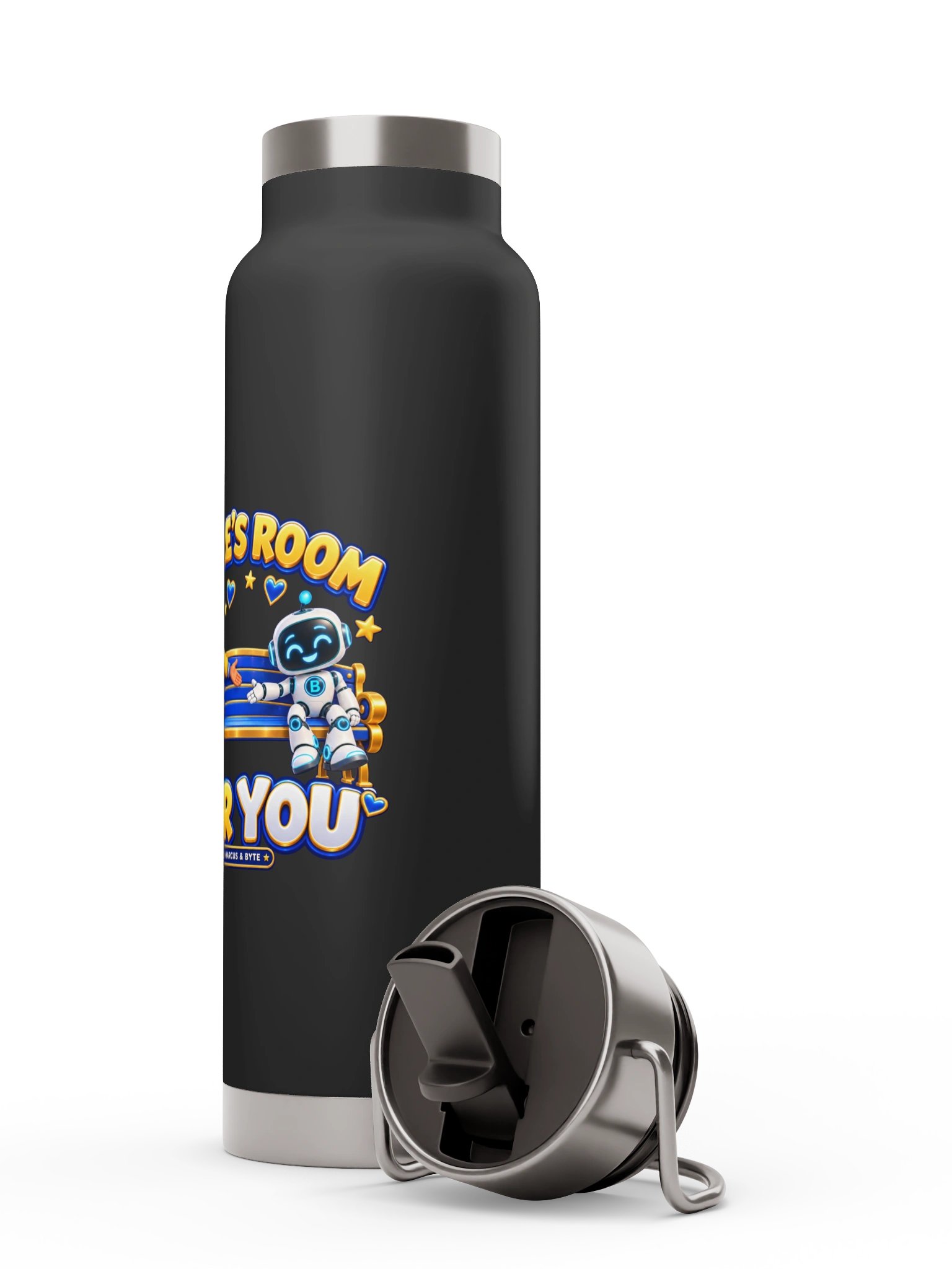 There’s Room for You Insulated Straw-Lid Water Bottle | Marcus & Byte product image (9)
