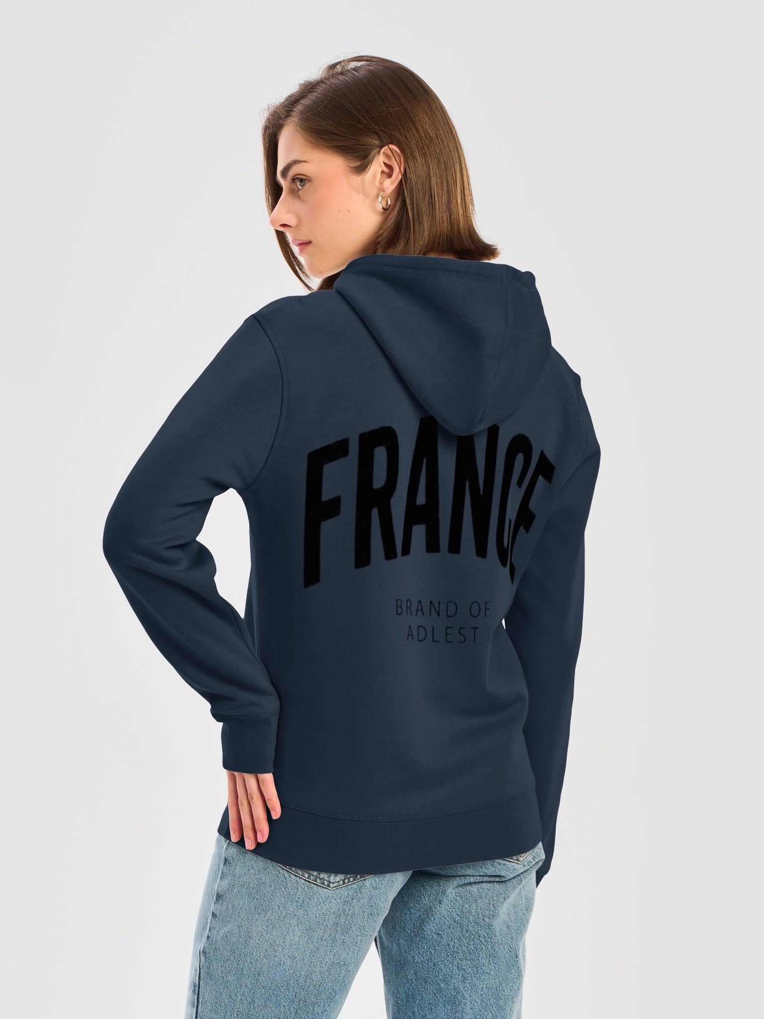 Oversized London Printed Hoodie | Aesthetic Beige Streetwear Sweatshirt product image (1)
