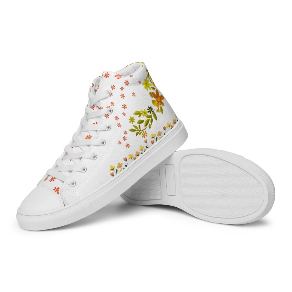 Floral Pixel Fusion High Tops product image (12)