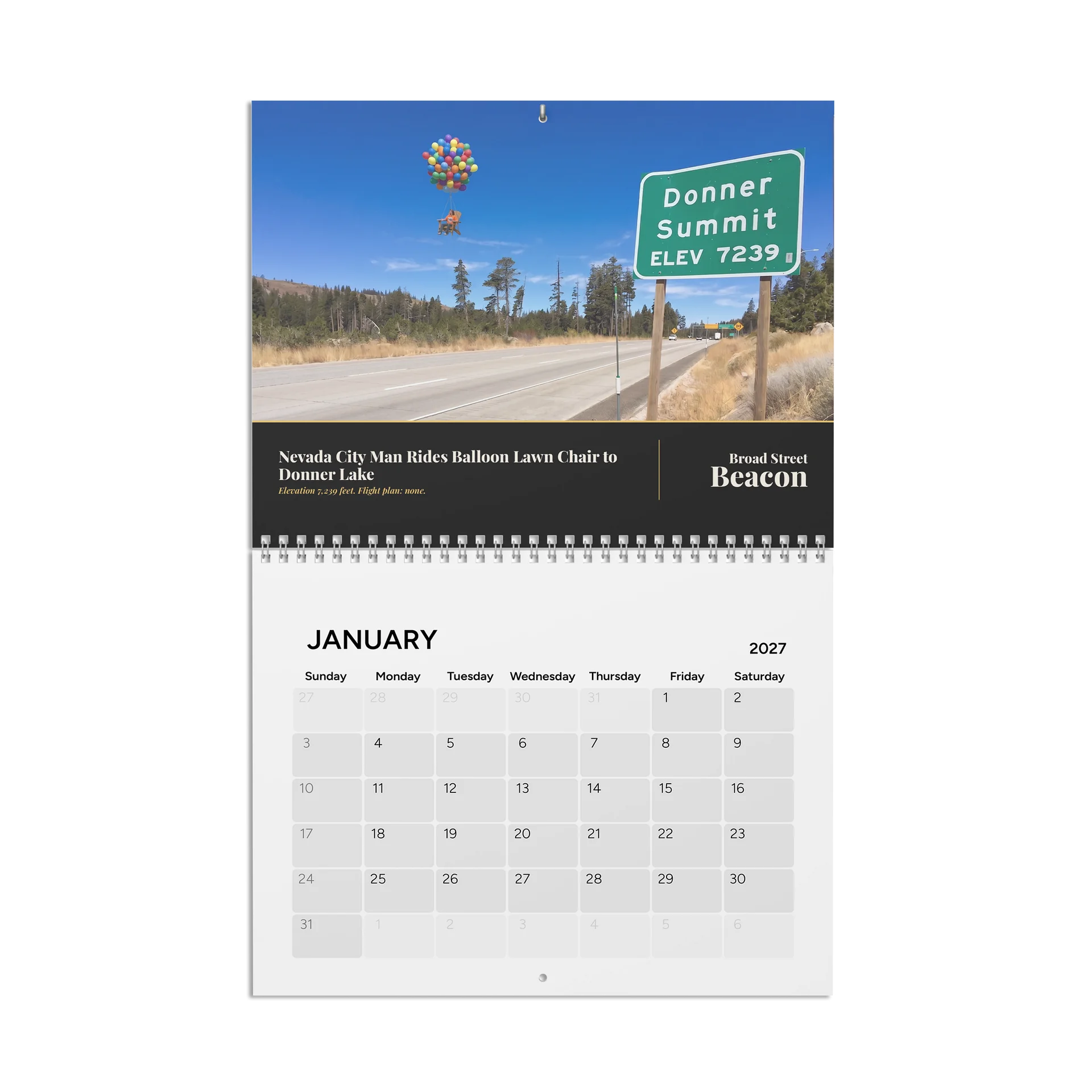 Broad Street Beacon 2027 Calendar (For Cheapskates) product image (1)