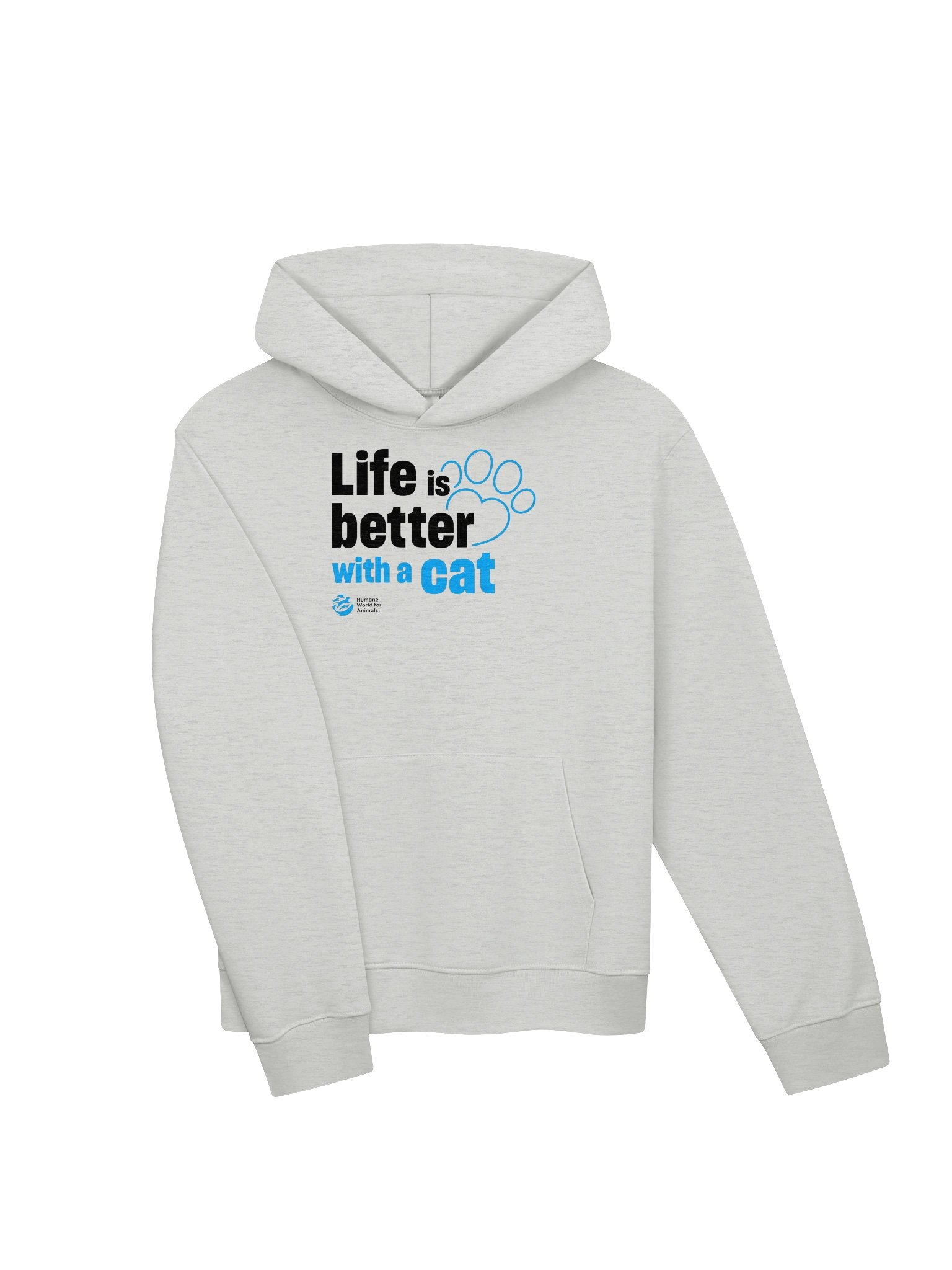 Life is better with a cat - Typographic - Hoodie product image (3)