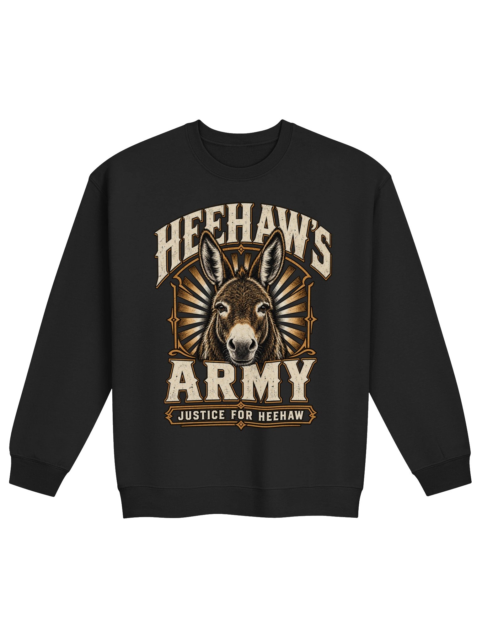 HeeHaw's Army – Memorial Crewneck Sweatshirt 🐴💛 product image (1)