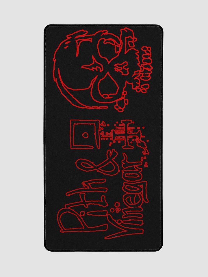 Skull outline large mouse mat product image (2)