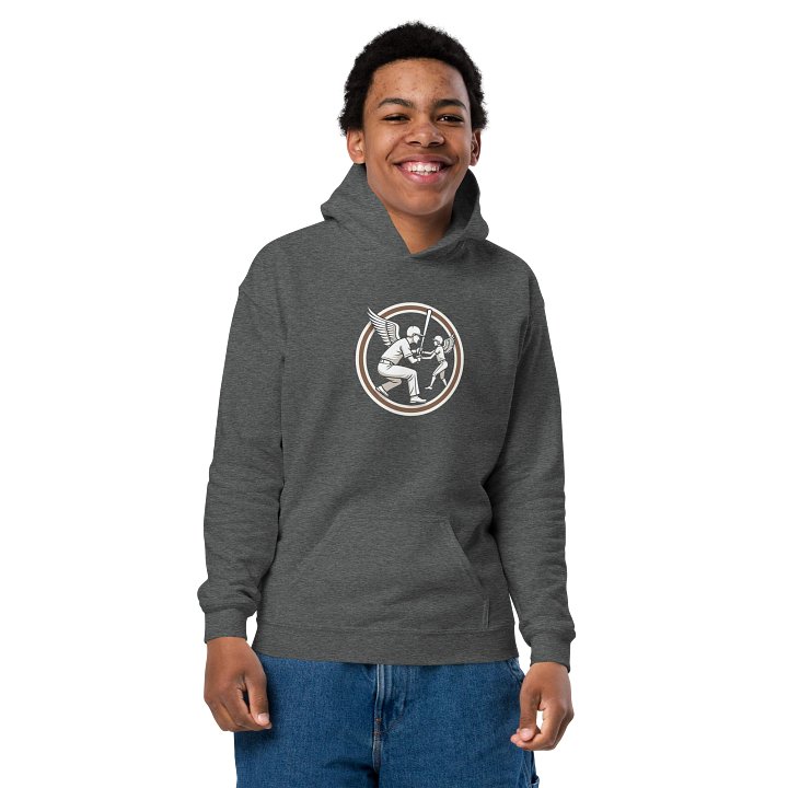 Winged Baseball Youth Hoodie product image (12)