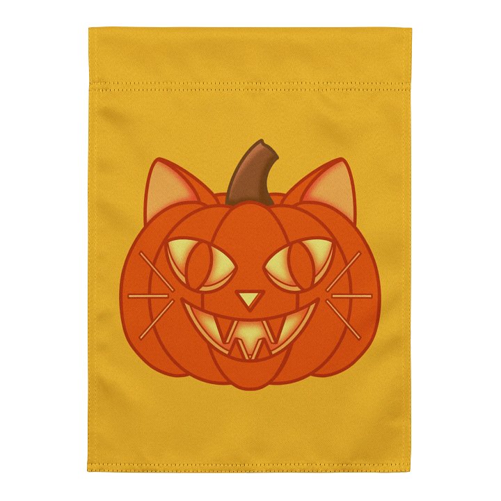 Pumpkin Cat Flag product image (1)