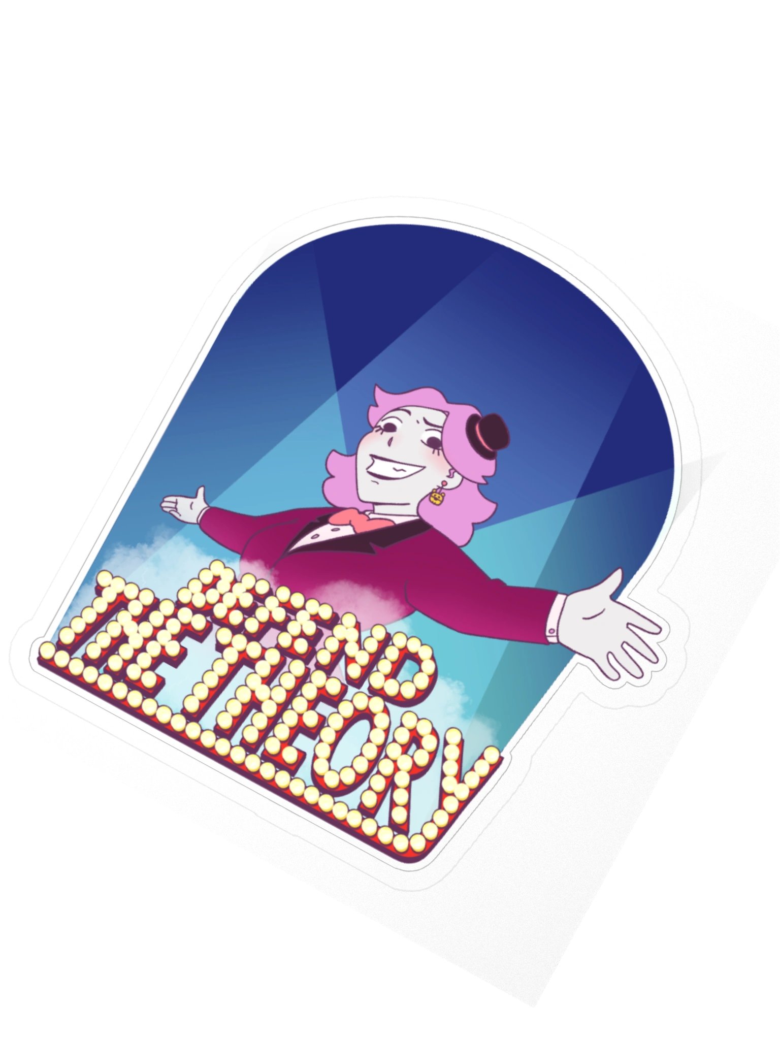Defend The Theory Blue Sticker product image (4)