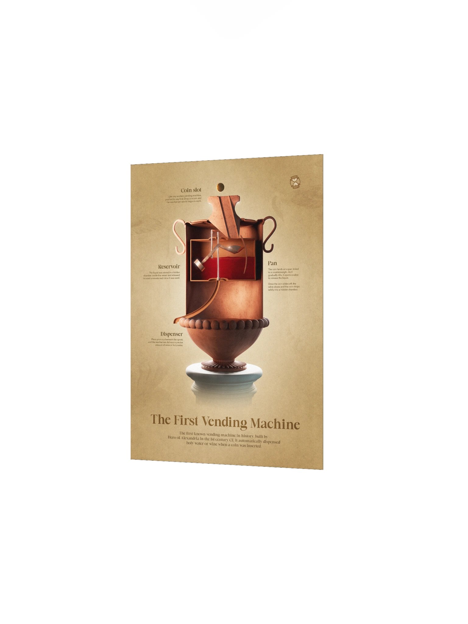 The First Vending Machine (Unframed Poster) product image (4)
