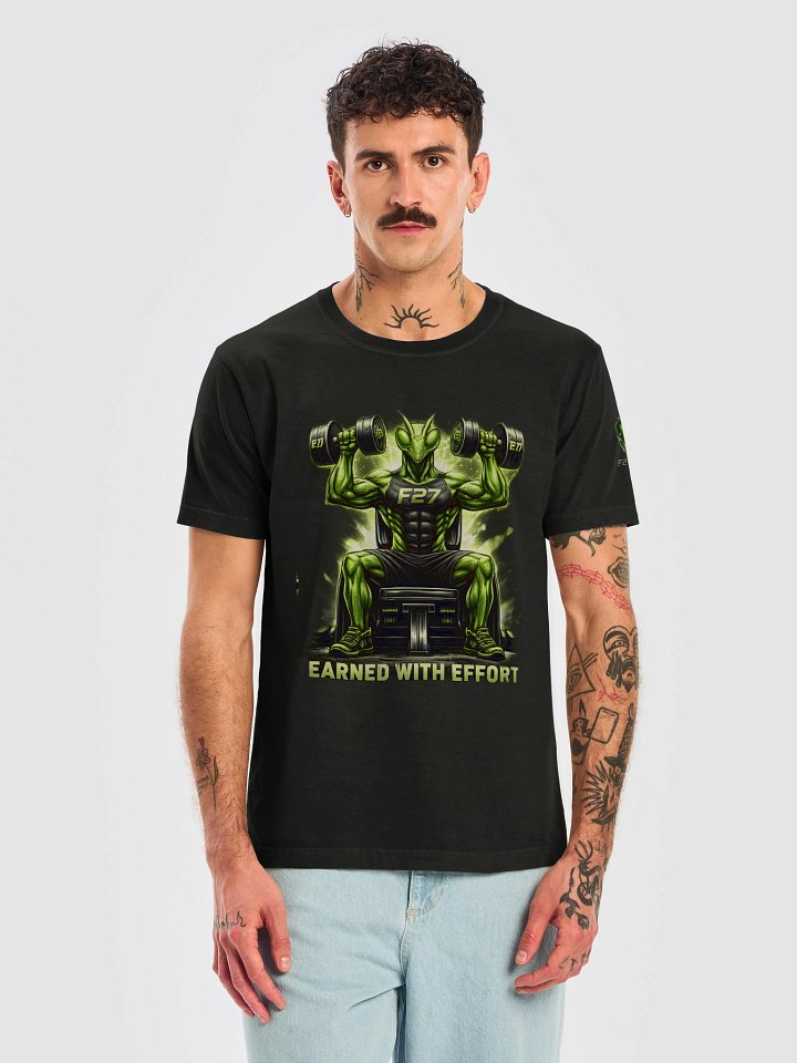 F27 Mantis Earned With Effort Gym Tee | Motivational Fitness Wear by FayzieBobs product image (1)