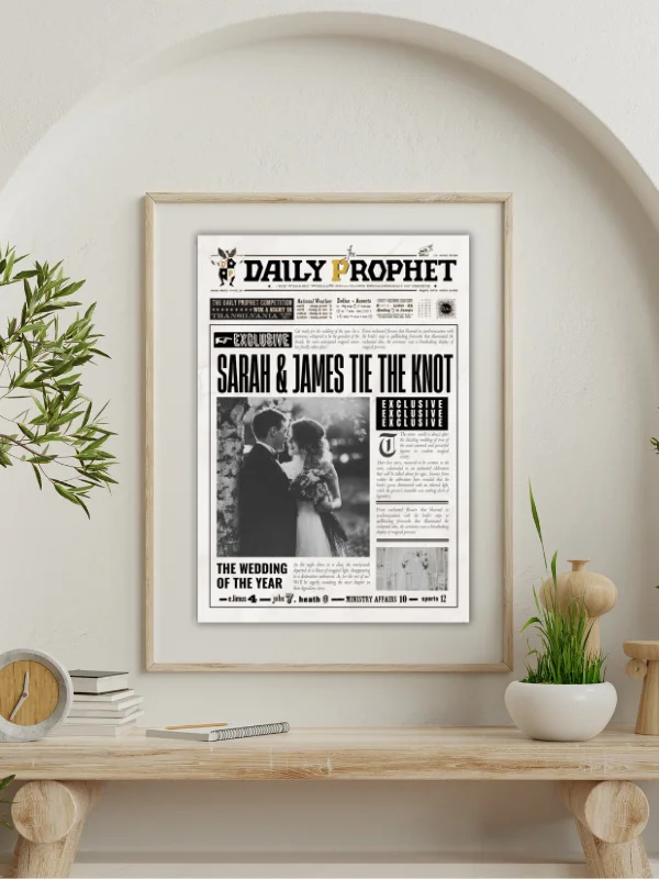Magical Wedding Newspaper 100% Customizable Template Bundle product image (7)
