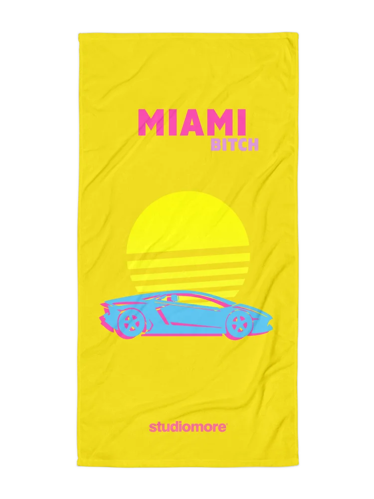 Miami Bitch Beach Towel product image (1)