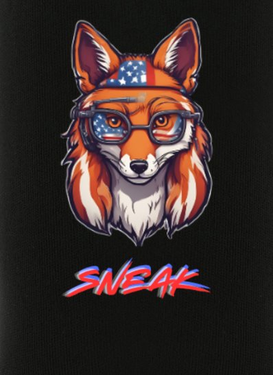 Mullet Fox Can Coolie - July 4th product image (1)