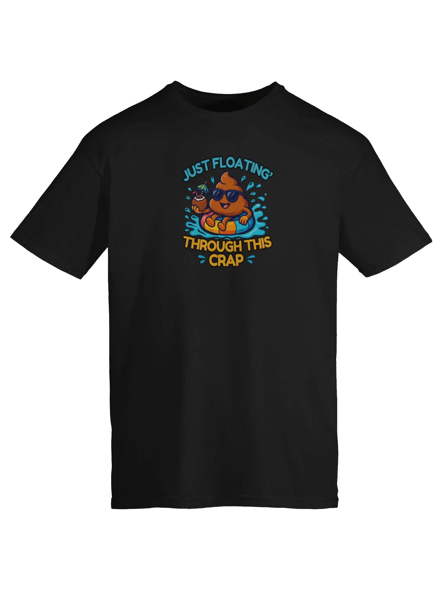 Just Floatin' Through This Crap T-Shirt product image (4)