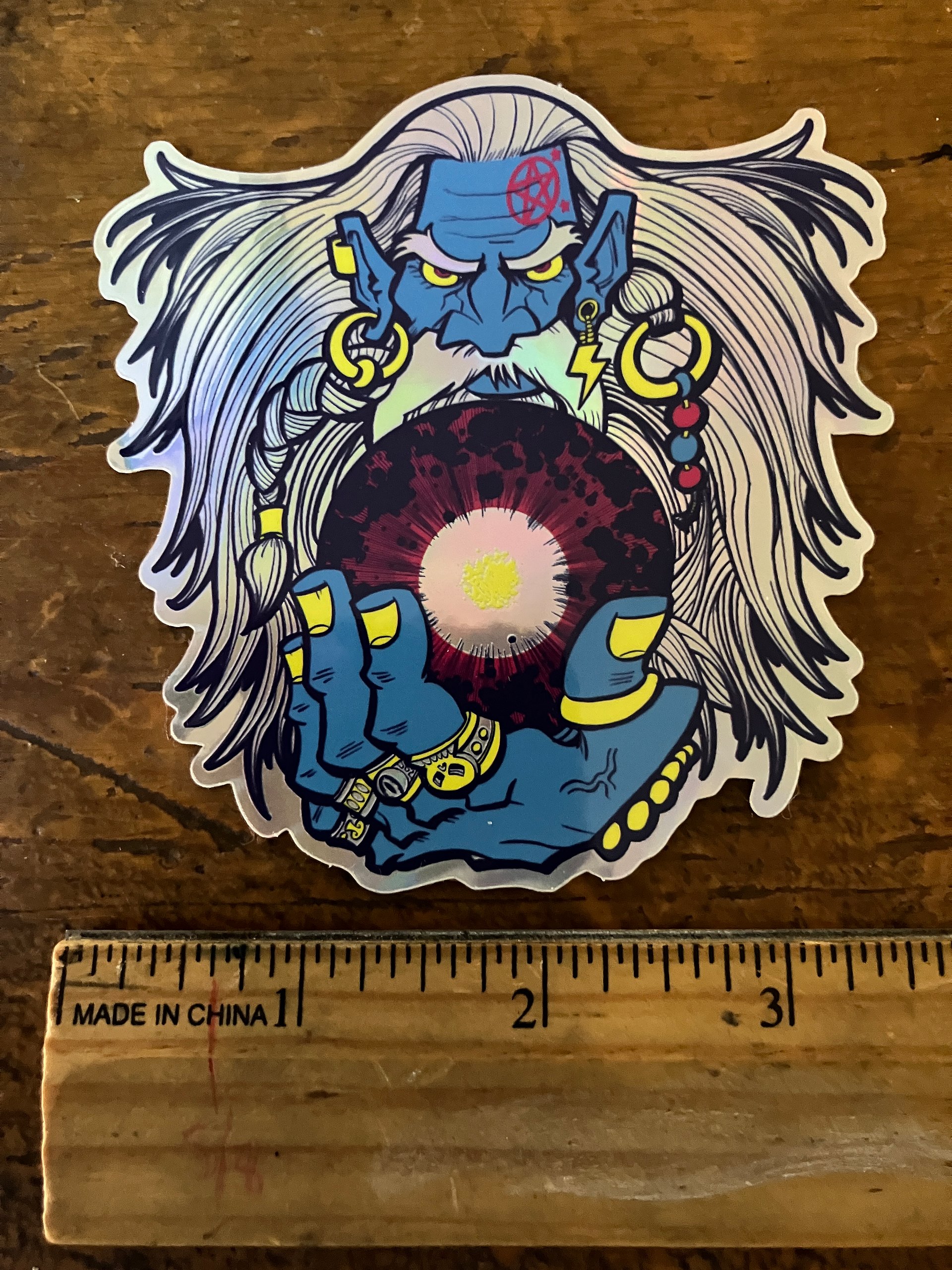 Glitter Wizard vinyl sticker product image (3)