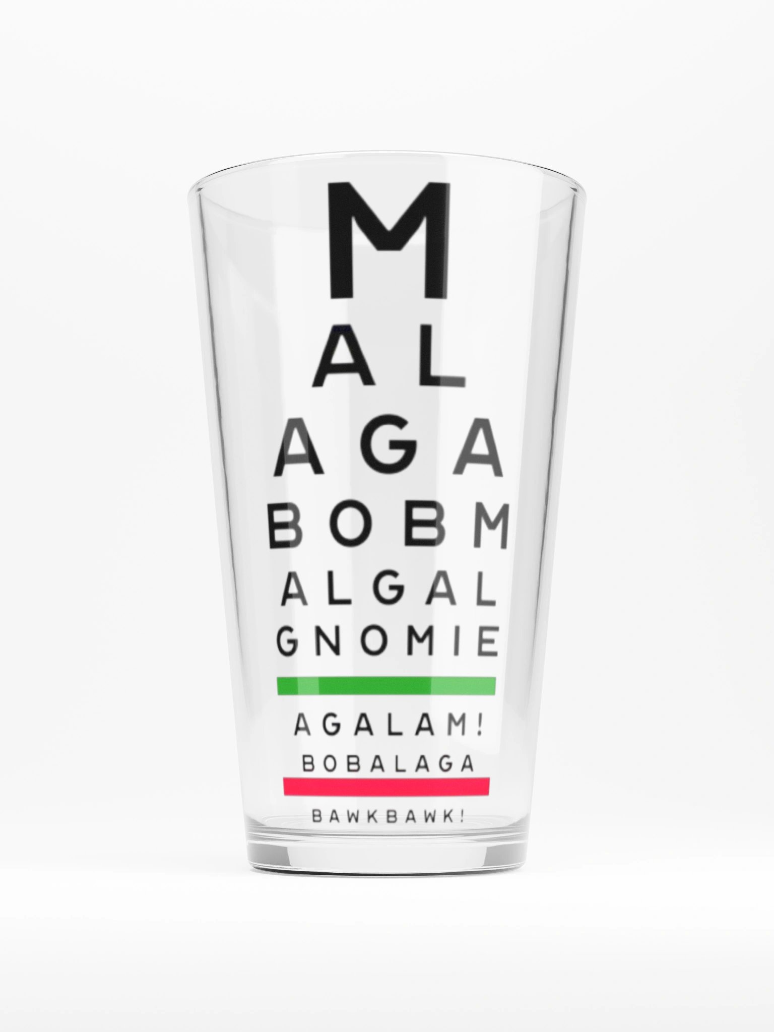 Malaga Eye Chart Pint product image (1)