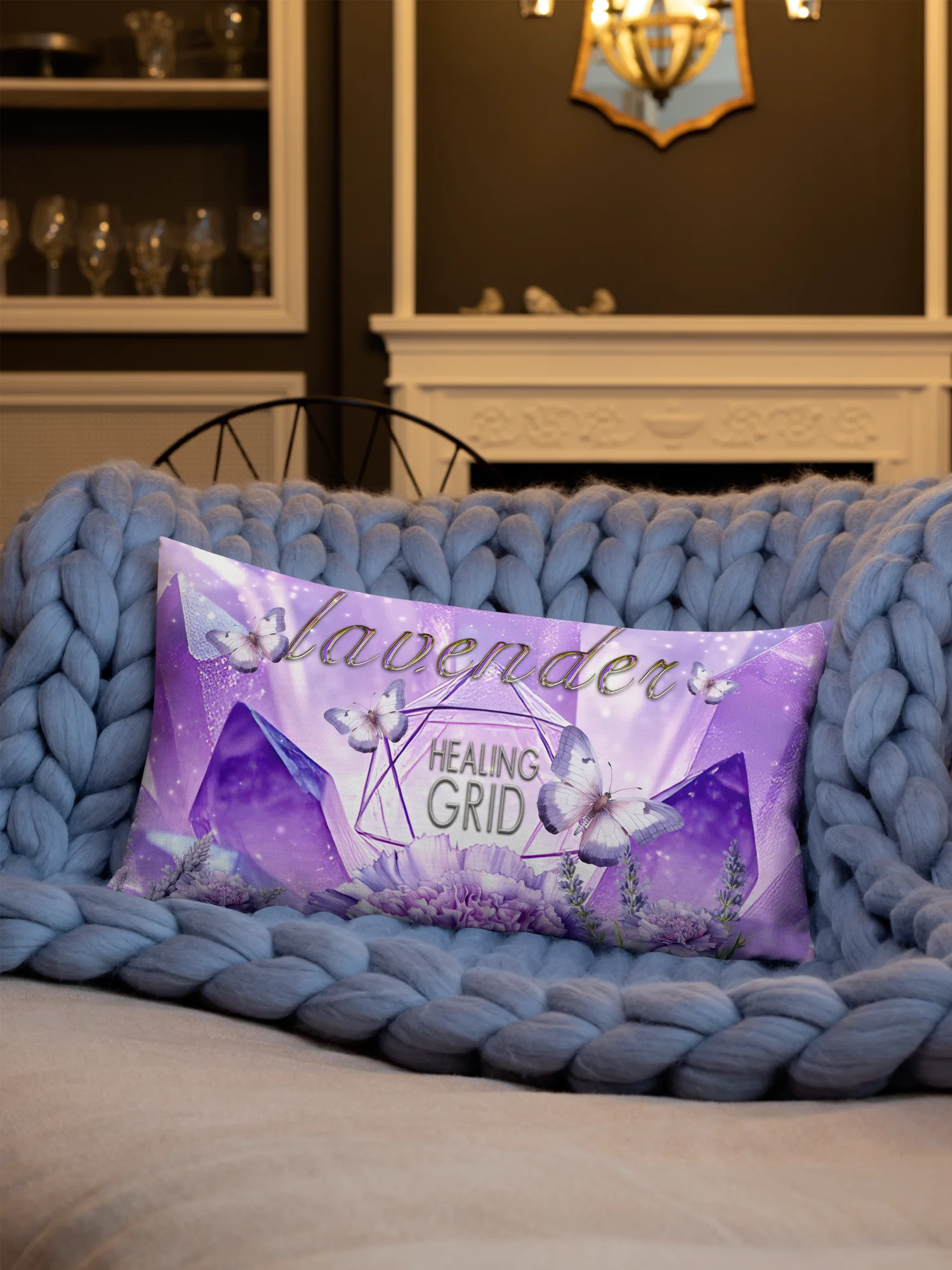 Amethyst Healing Grid Pillow product image (4)
