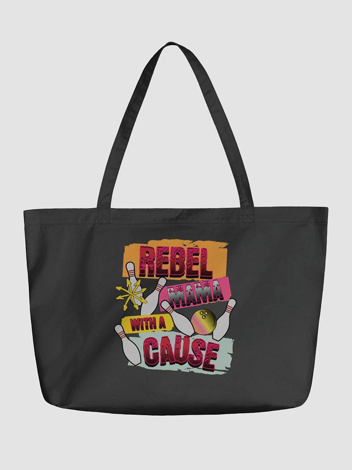 Rebel Mama With A Cause Bowling Eco Tote product image (2)