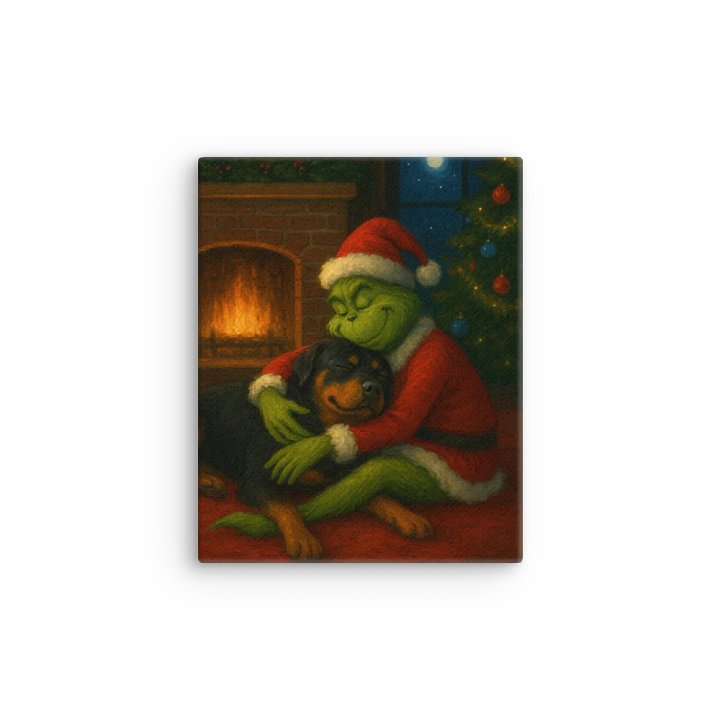 The Grinch Who Stole a Rottweiler Canvas Art product image (12)