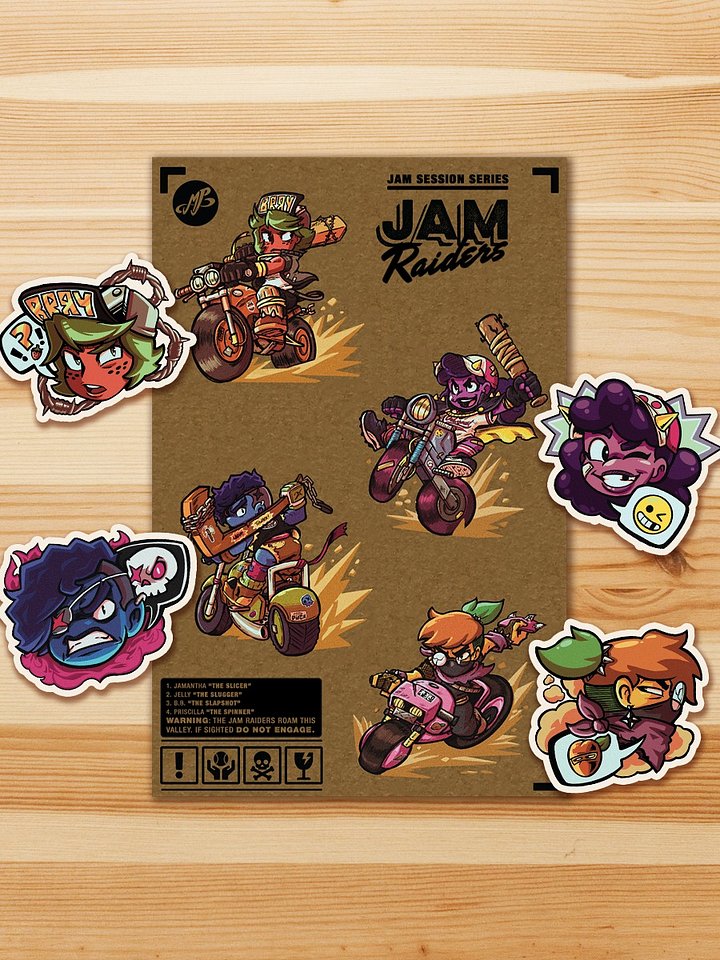 Jam Session Sticker Series: Jam Raiders BUNDLE product image (1)