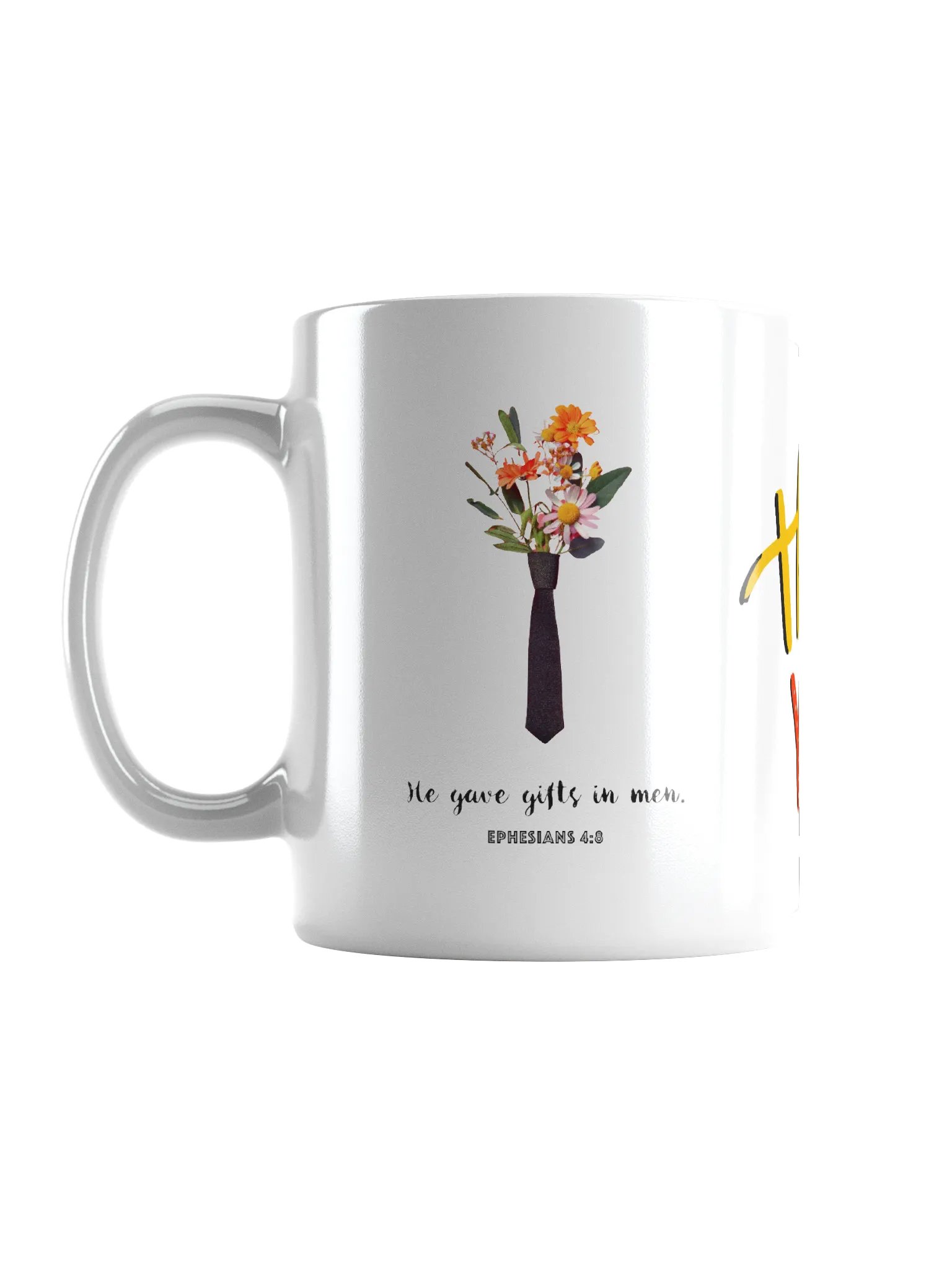 "He Gave Gifts in Men" | Ephesians 4:8 | Thank You Vibrant Thank You Bouquet Mug product image (2)