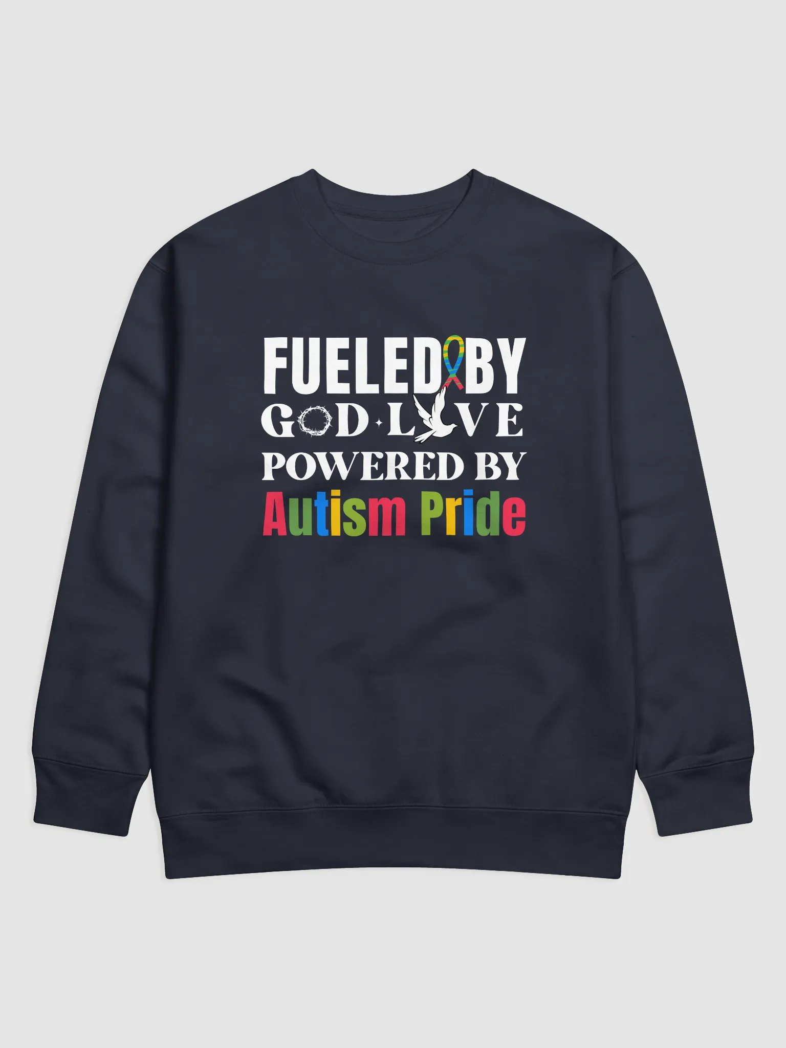 Fueled By God, Powered By Autism Pride, Autism Heritage Sweatshirt product image (3)