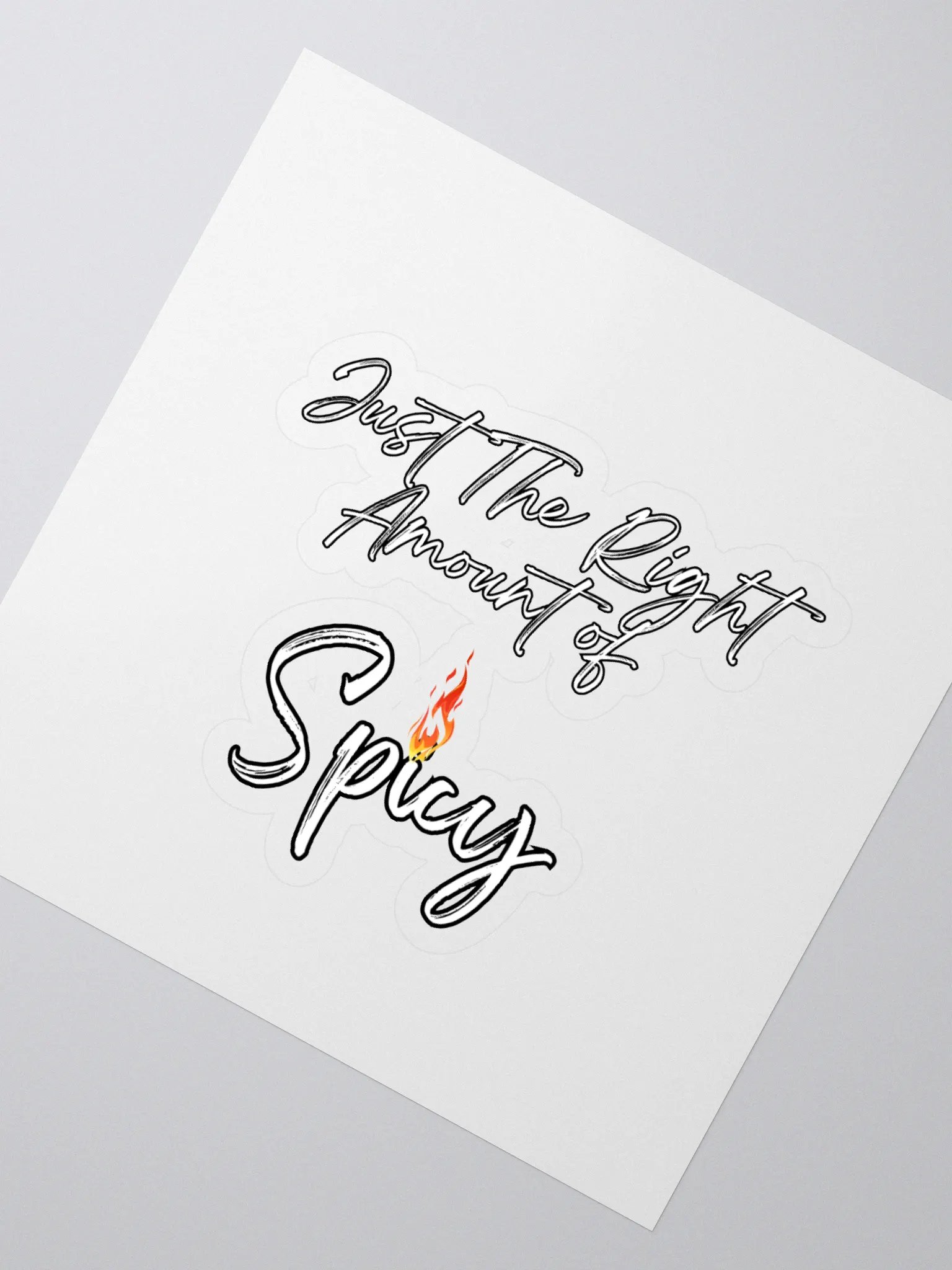 Just The Right Amount of Spicy - Funny Sticker product image (2)