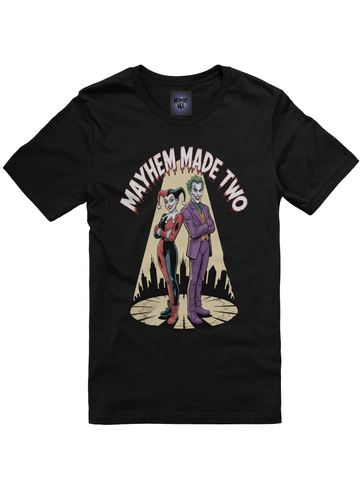 Mayhem Made Two: Joker & Harley Quinn Chaotic Union T-Shirt product image (3)