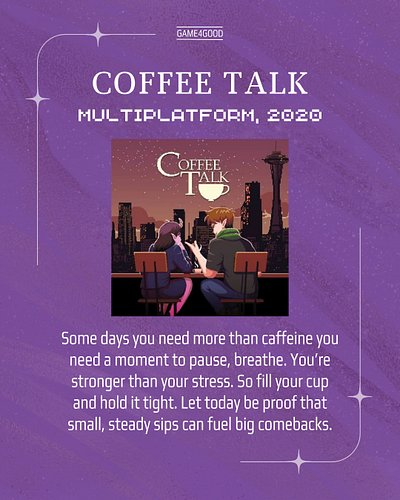 Even when your brain is sprinting and your day is packed, you’re allowed to slow down long enough to be a person again.

Coff...