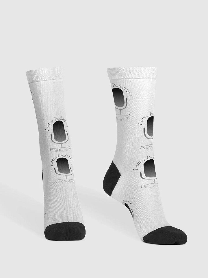 EcoArt Crew: Premium Sustainable Socks (i am proud podcaster) product image (2)