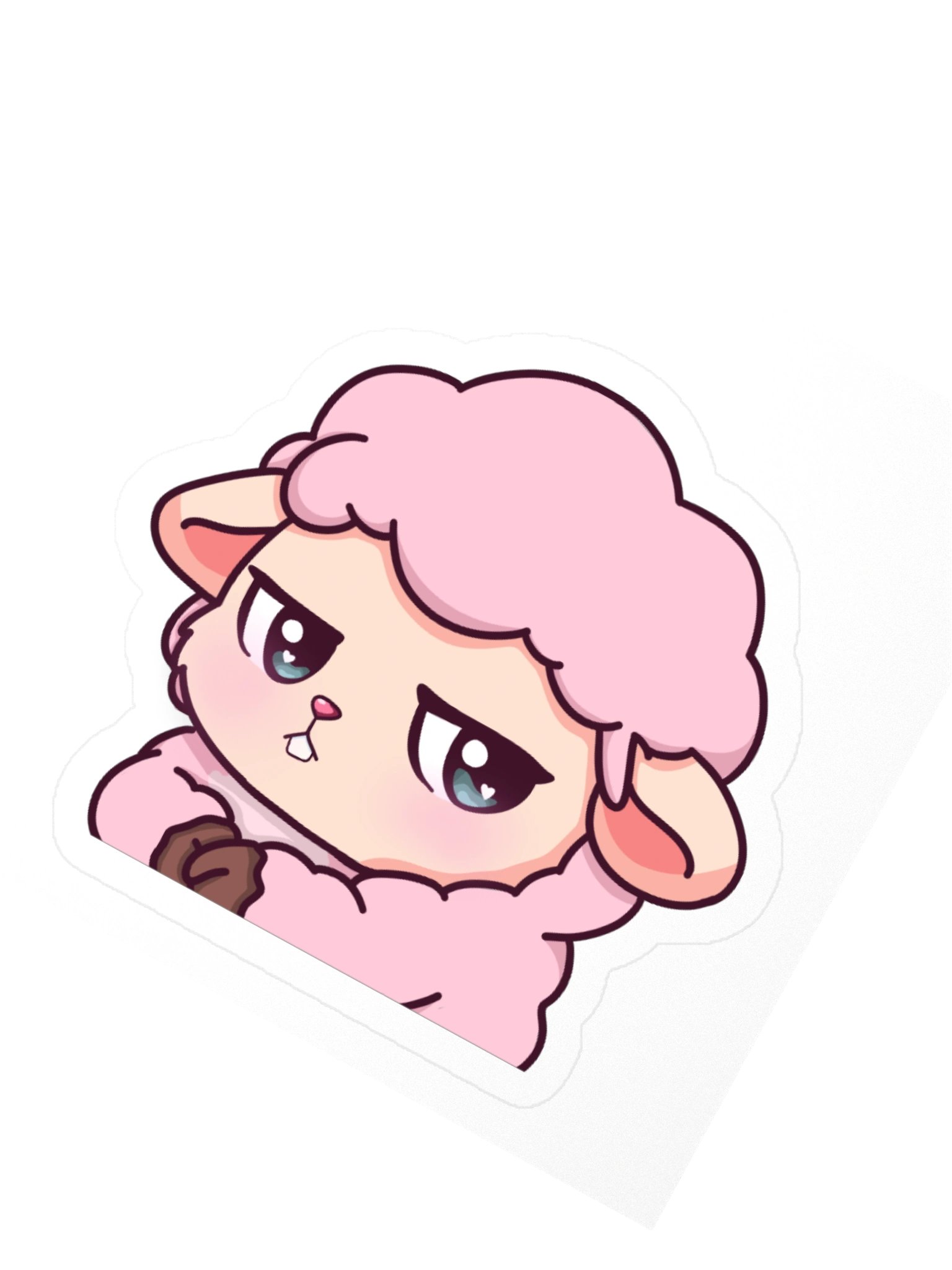 Side eye sheep sticker product image (4)