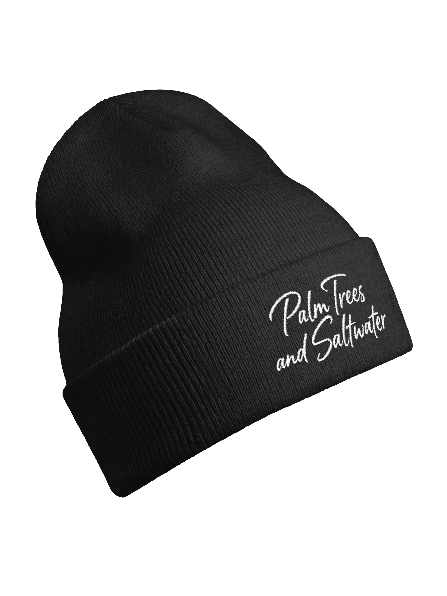 Palm Trees and Saltwater Script Beanie product image (6)