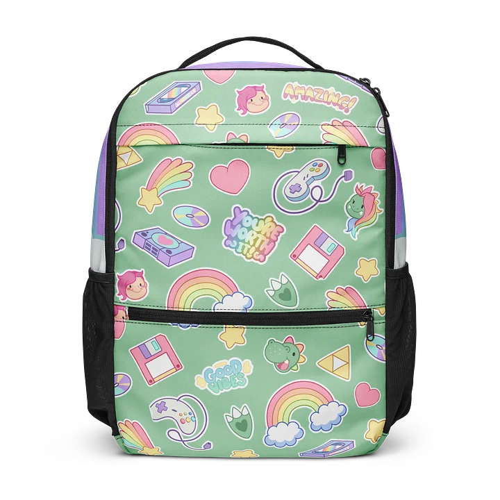 Retro Sticker Utility Backpack product image (1)