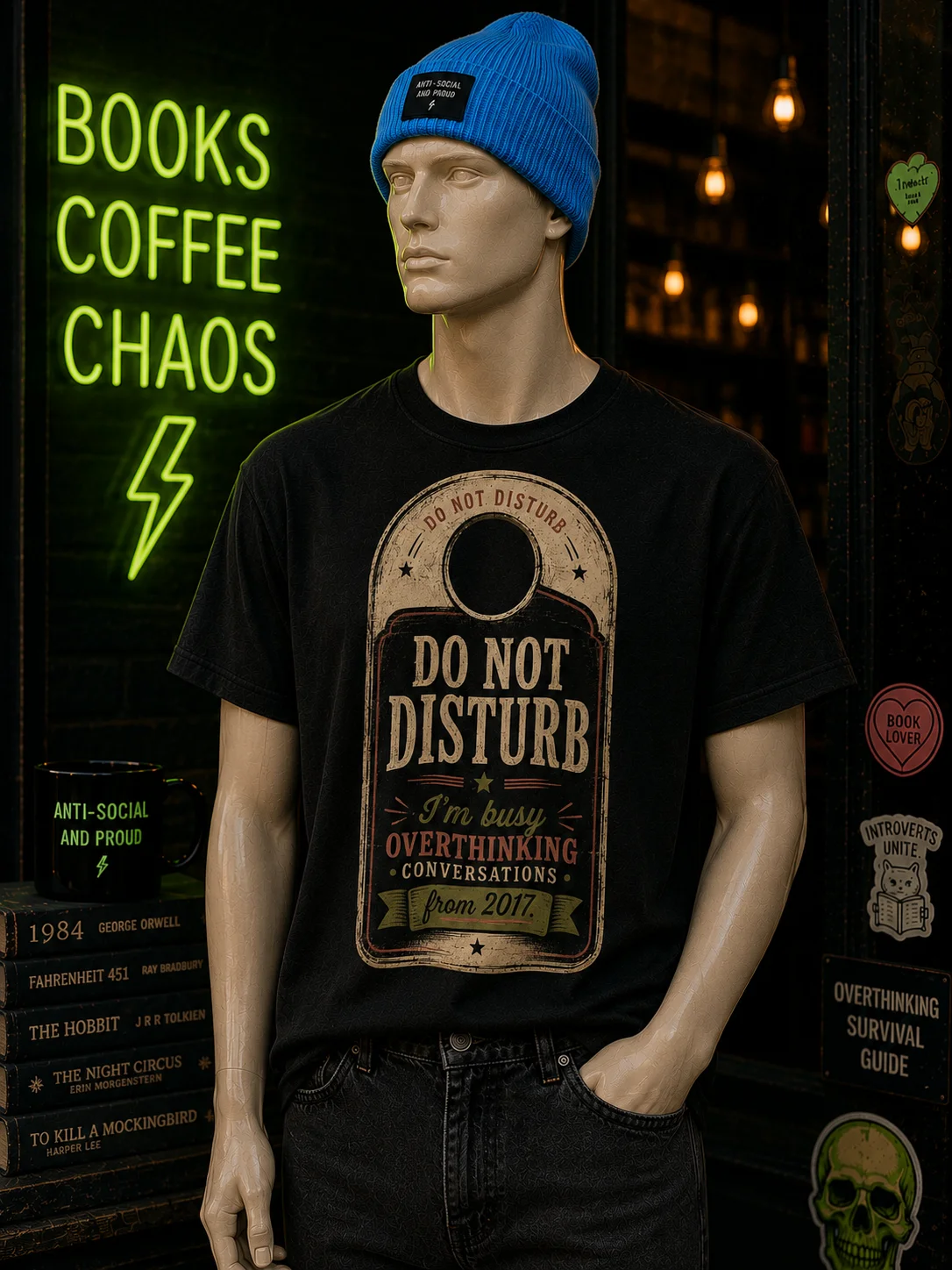 Do Not Disturb Overthinking Tee product image (1)