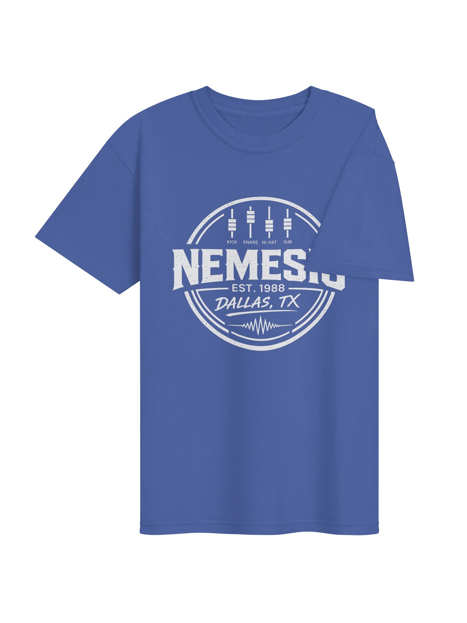 NEMESIS EST. 1988 Dallas, Tx Kick, Snare, Hi Hat, Sub Tee product image (4)