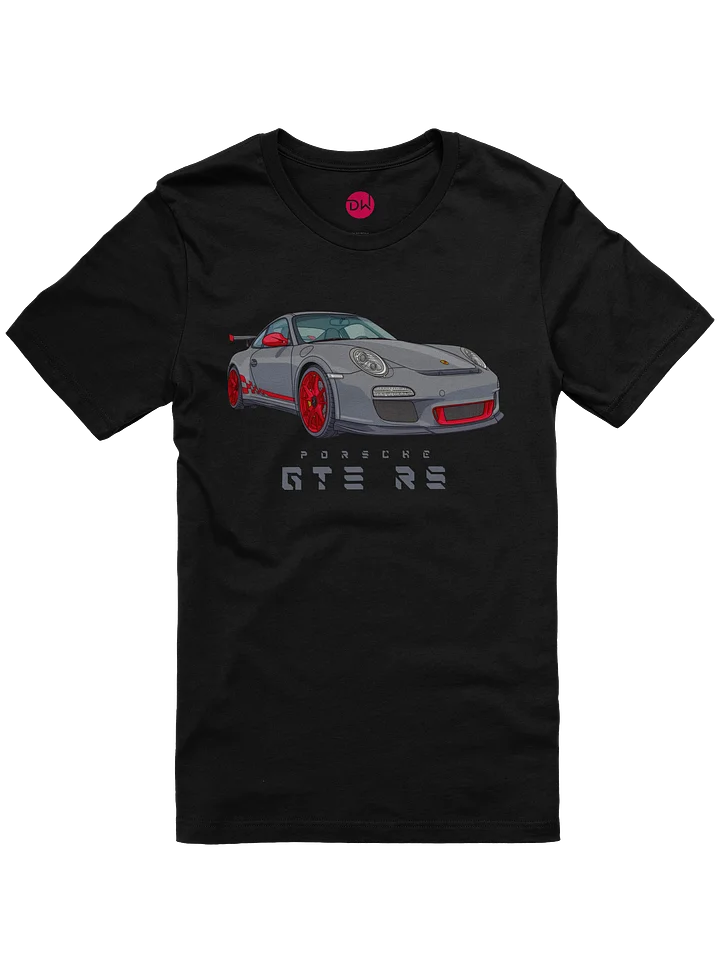 Grey Porsche GT3 RS Shirt (Retro, Sketch, Silhouette) product image (6)