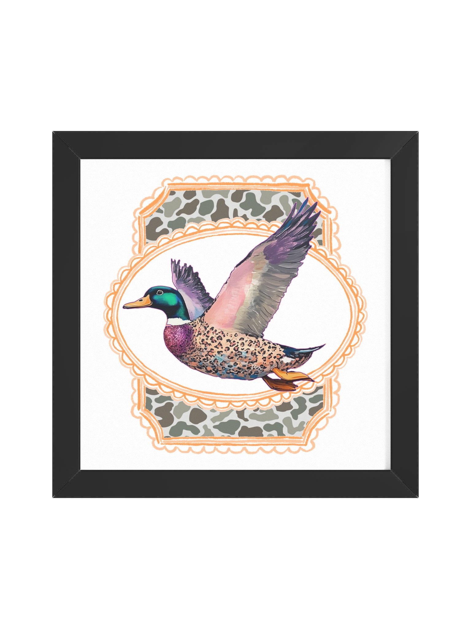 Flying Duck Camo Framed Poster product image (2)