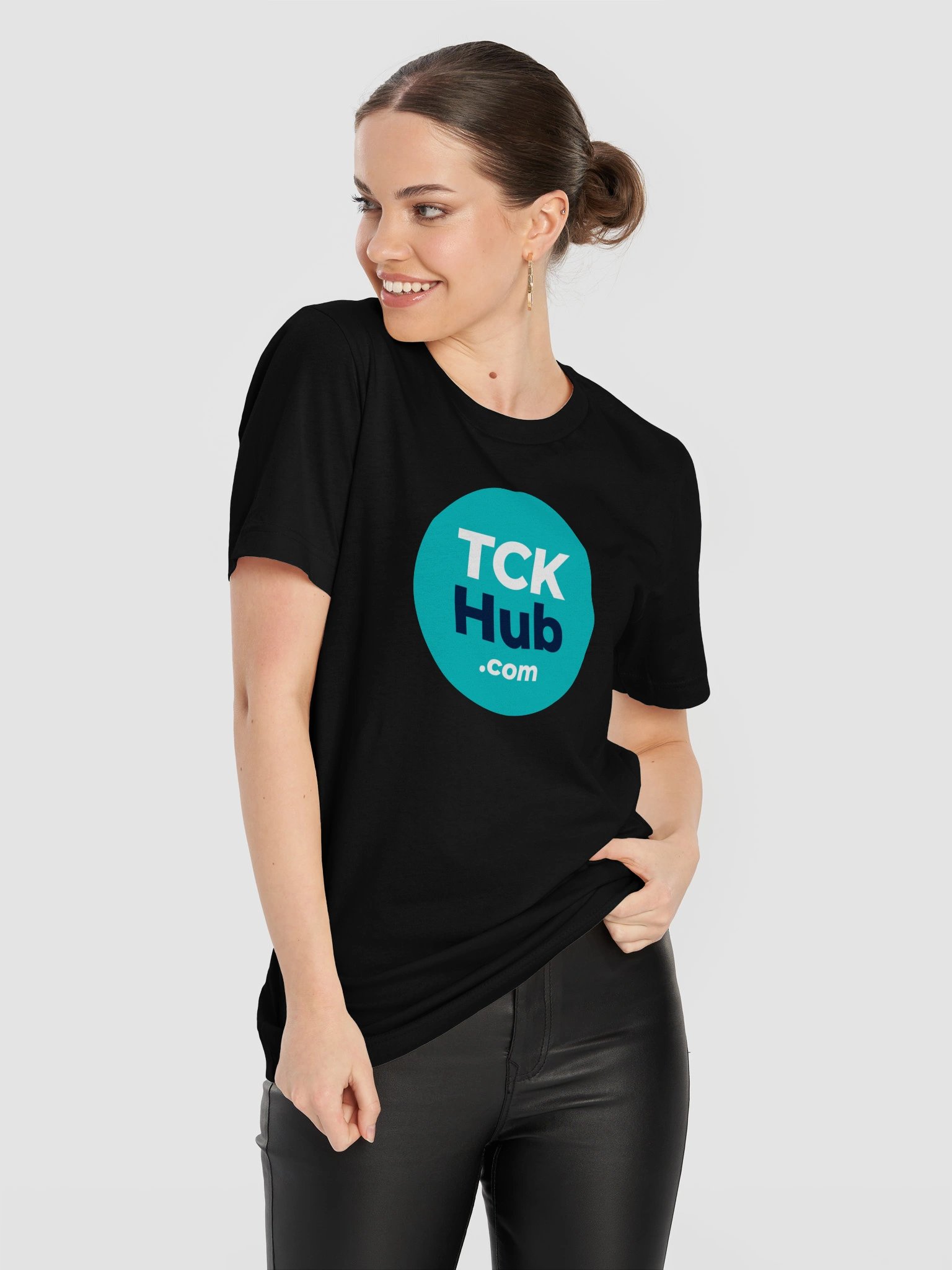 TCK Hub Round Logo Tee, Center Chest (Teal Badge) product image (33)