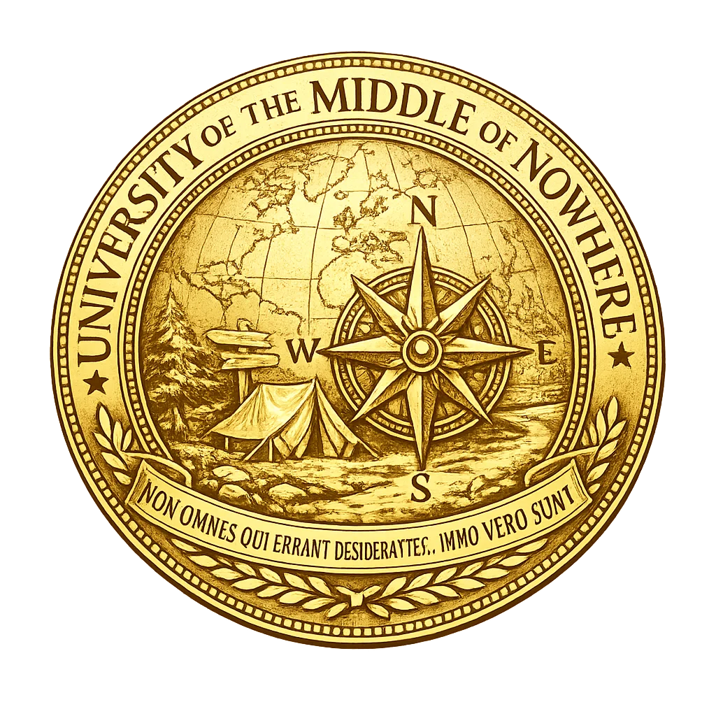 University of The Middle Of Nowhere degree parchment product image (3)