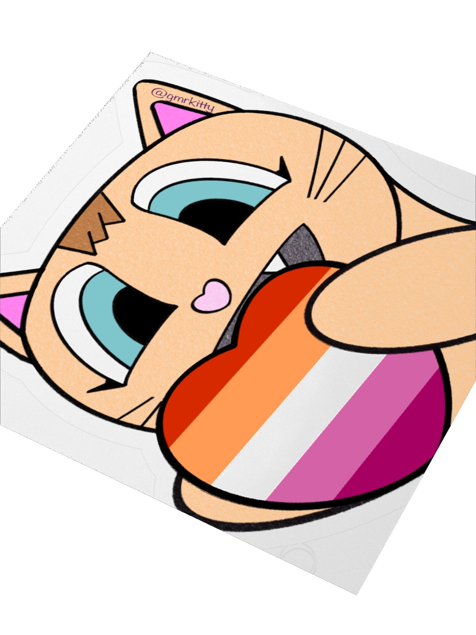 Lesbian Pride Kitty Sticker 01 product image (8)
