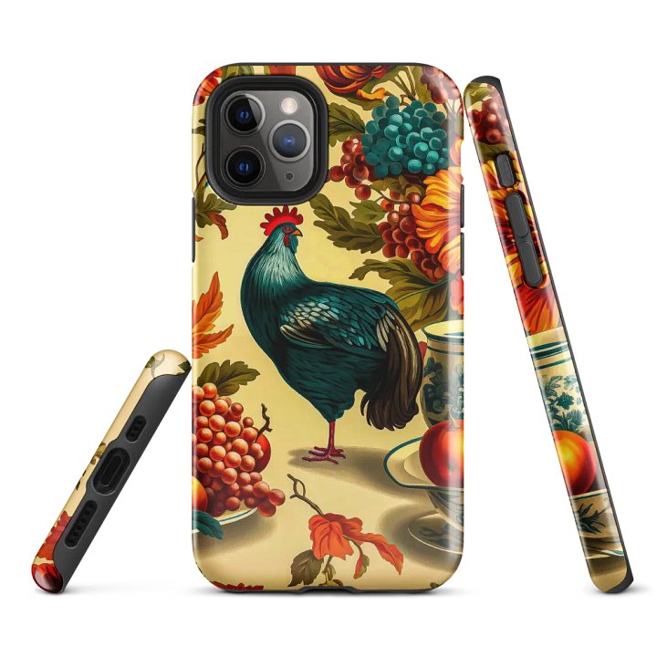 Vintage Thanksgiving Rooster iPhone Case product image (1)