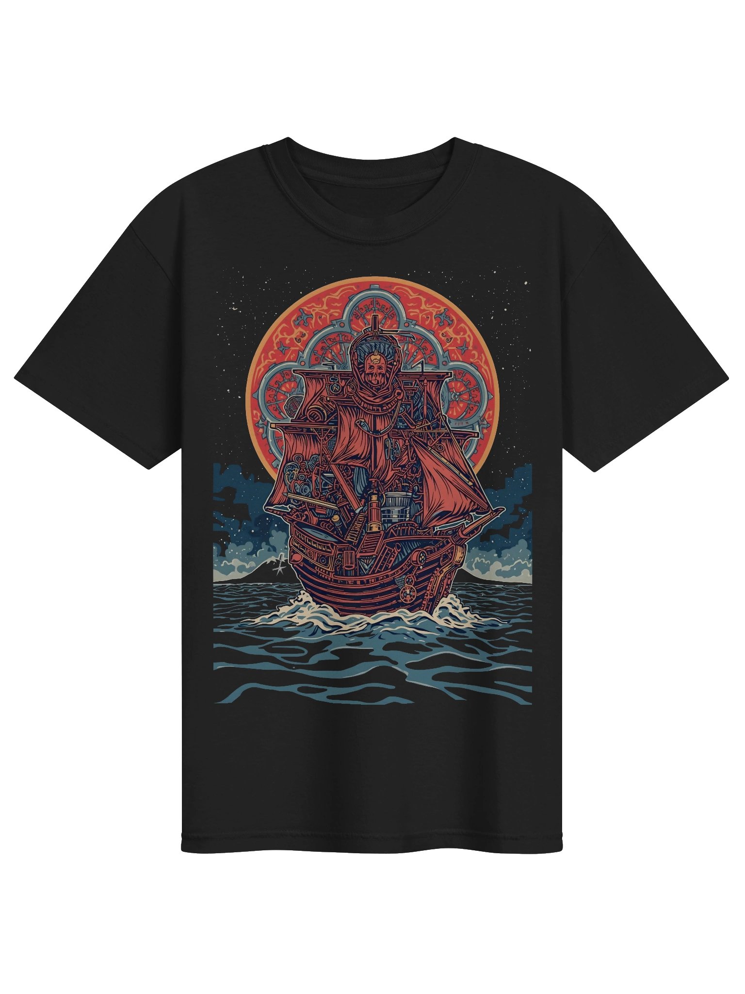 Mystical Ghost Ship Heavyweight T-Shirt product image (1)