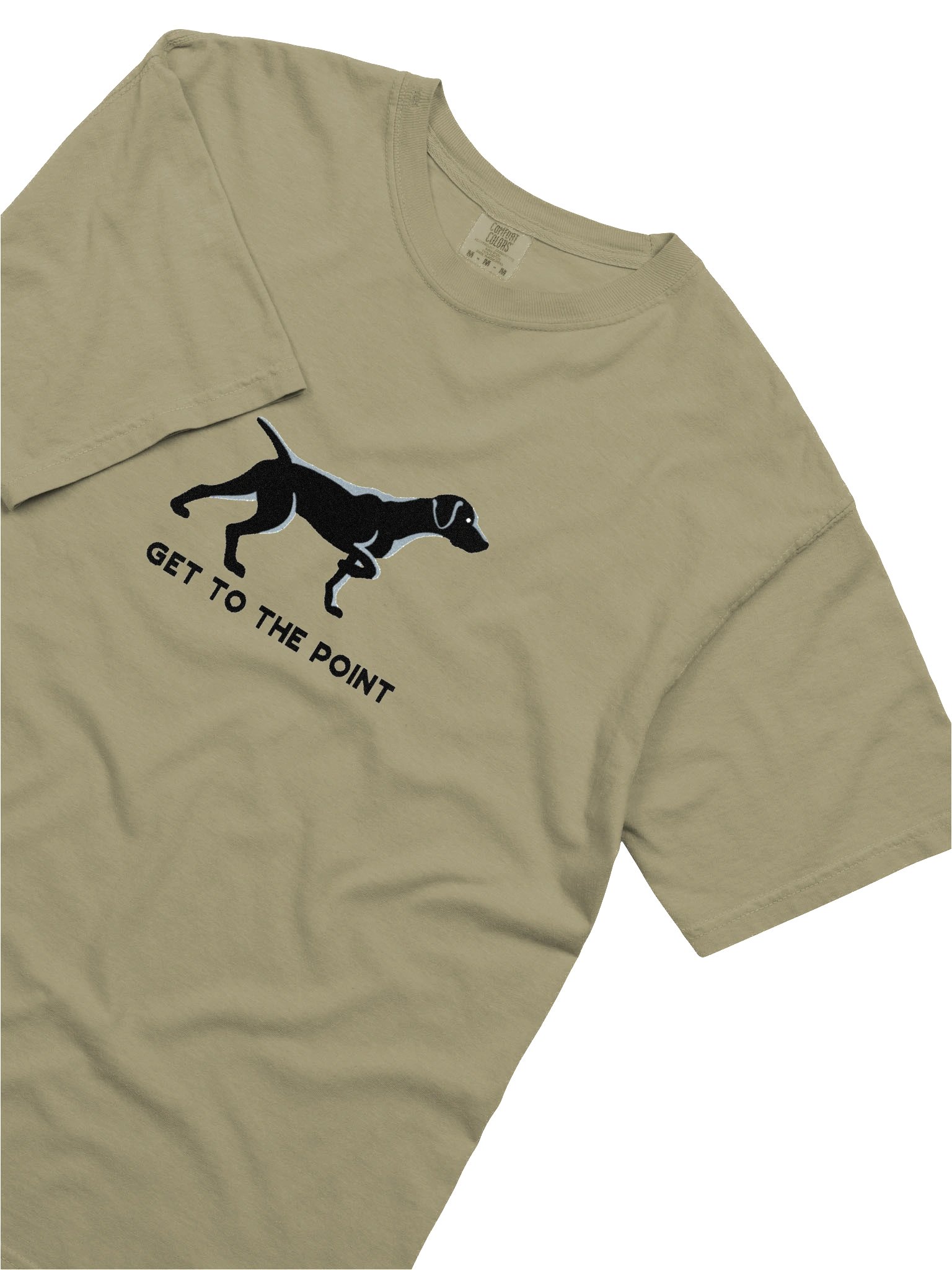 Get to the Point T-Shirt(Embroidered) of a German Shorthaired Pointer(Black) product image (8)