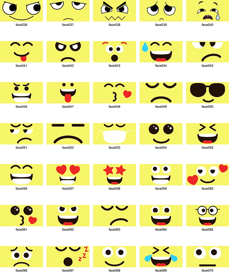 Individual Yellow Faces product image (2)