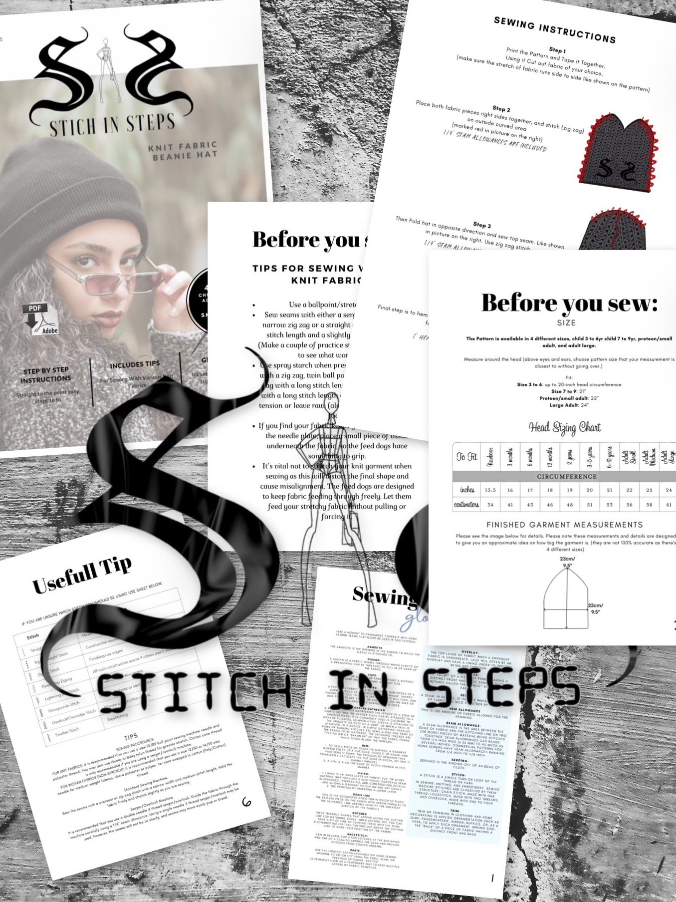 Beanie - Digital Sewing Pattern - Your New Favourite Headgear product image (7)