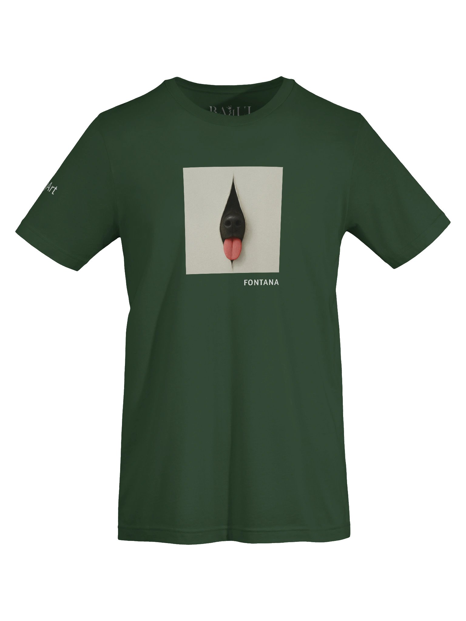 DOGART Unisex Jersey Dog T-Shirt - FONTANA - Iconic Painting Reimagined with Dogs product image (5)