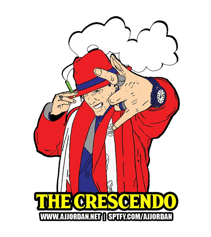 AJ Jordan The Crescendo Kiss Cut Sticker product image (1)