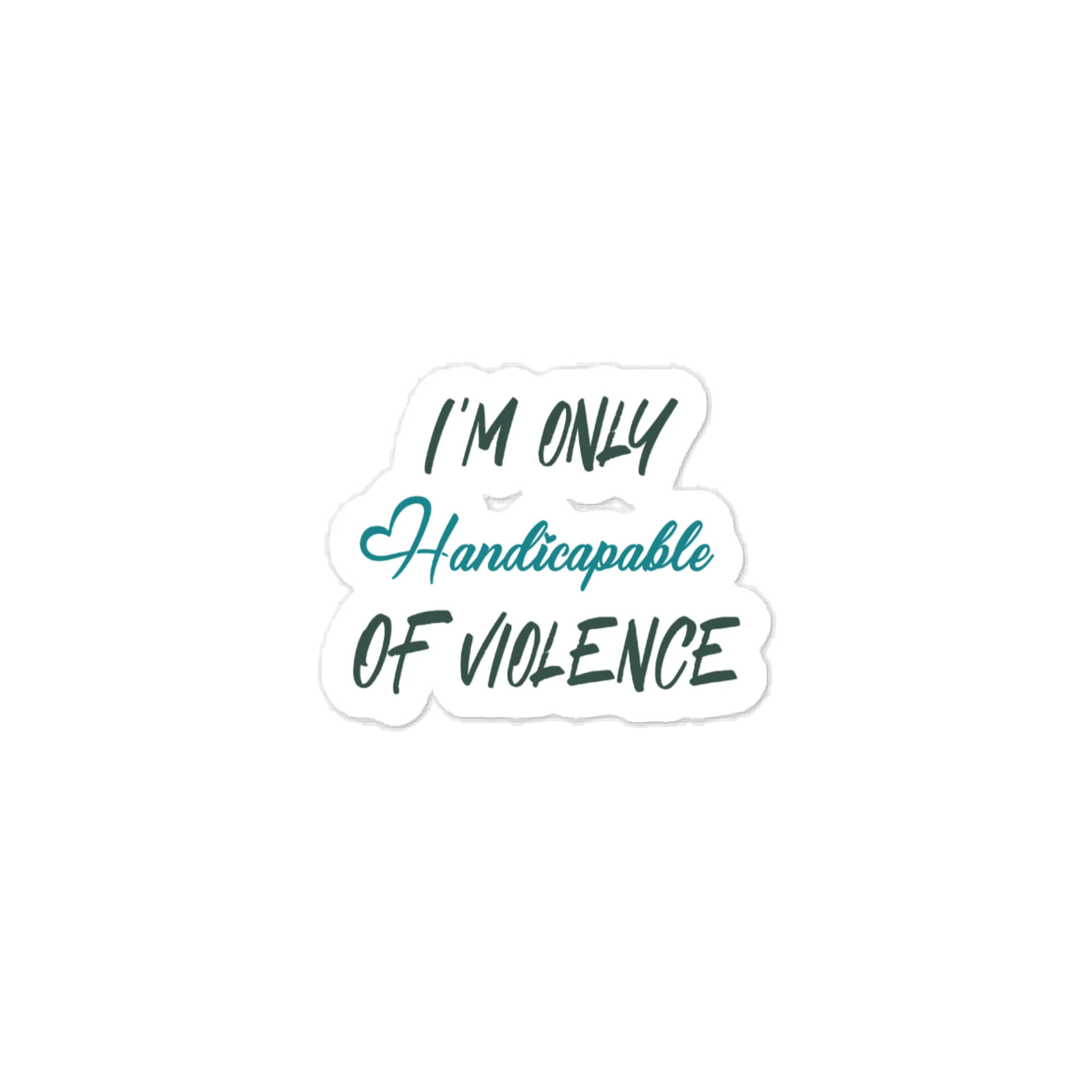 Hardcapable of Violence Vinyl Decal product image (1)