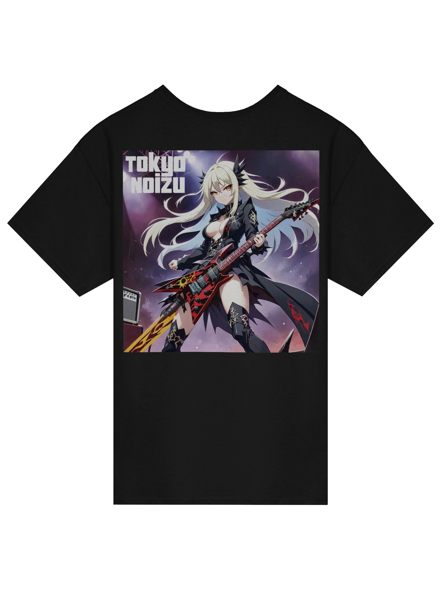 Japanese Anime Metal Guitarist Backprint product image (5)