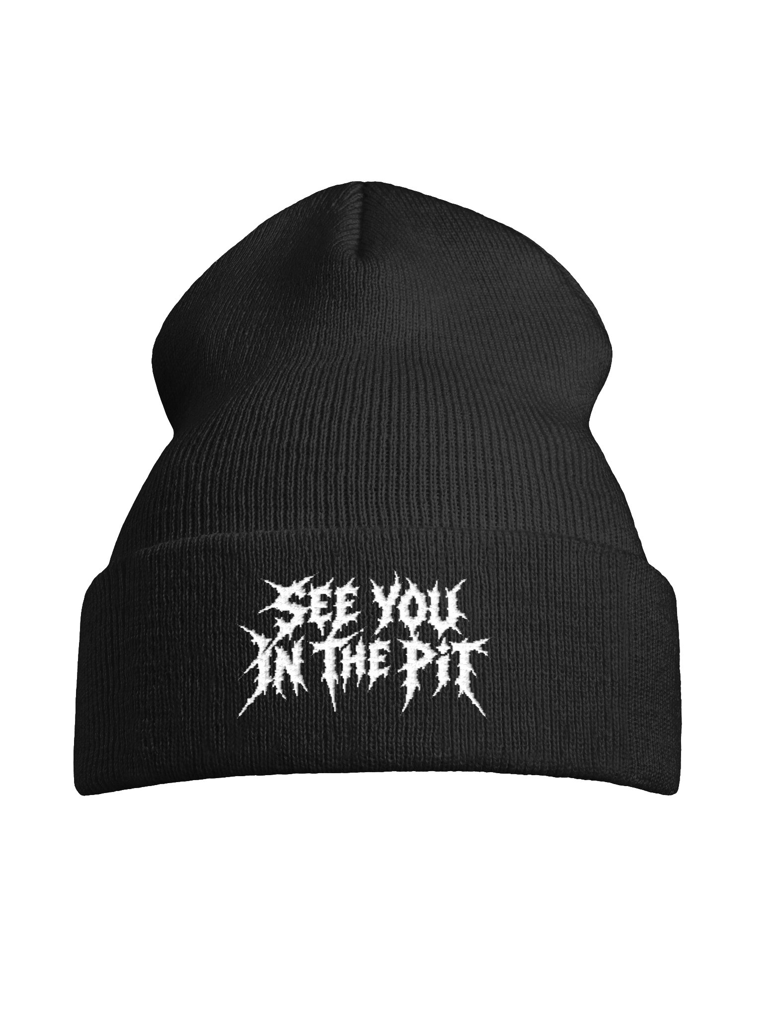 SEE YOU IN THE PIT — Metal Streetwear Embroidered Beanie product image (7)