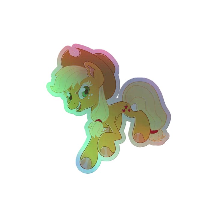 Applejack holographic sticker product image (2)